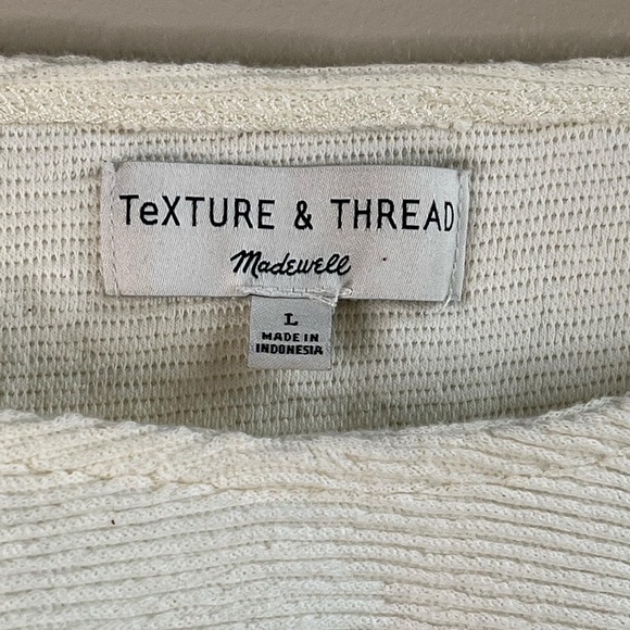 Madewell Texture and Thread Top LARGE - Picture 4 of 4